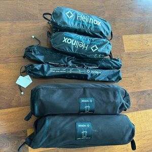 HELINOX 2 Chair One + Rocking Feet, 2 Black Mesh Sunset Chair